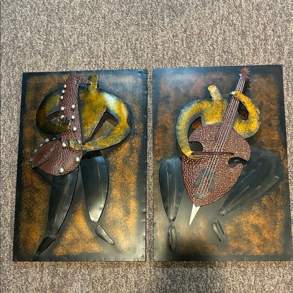 Metal Wall Art with Musical Instruments - Picture 1 of 9